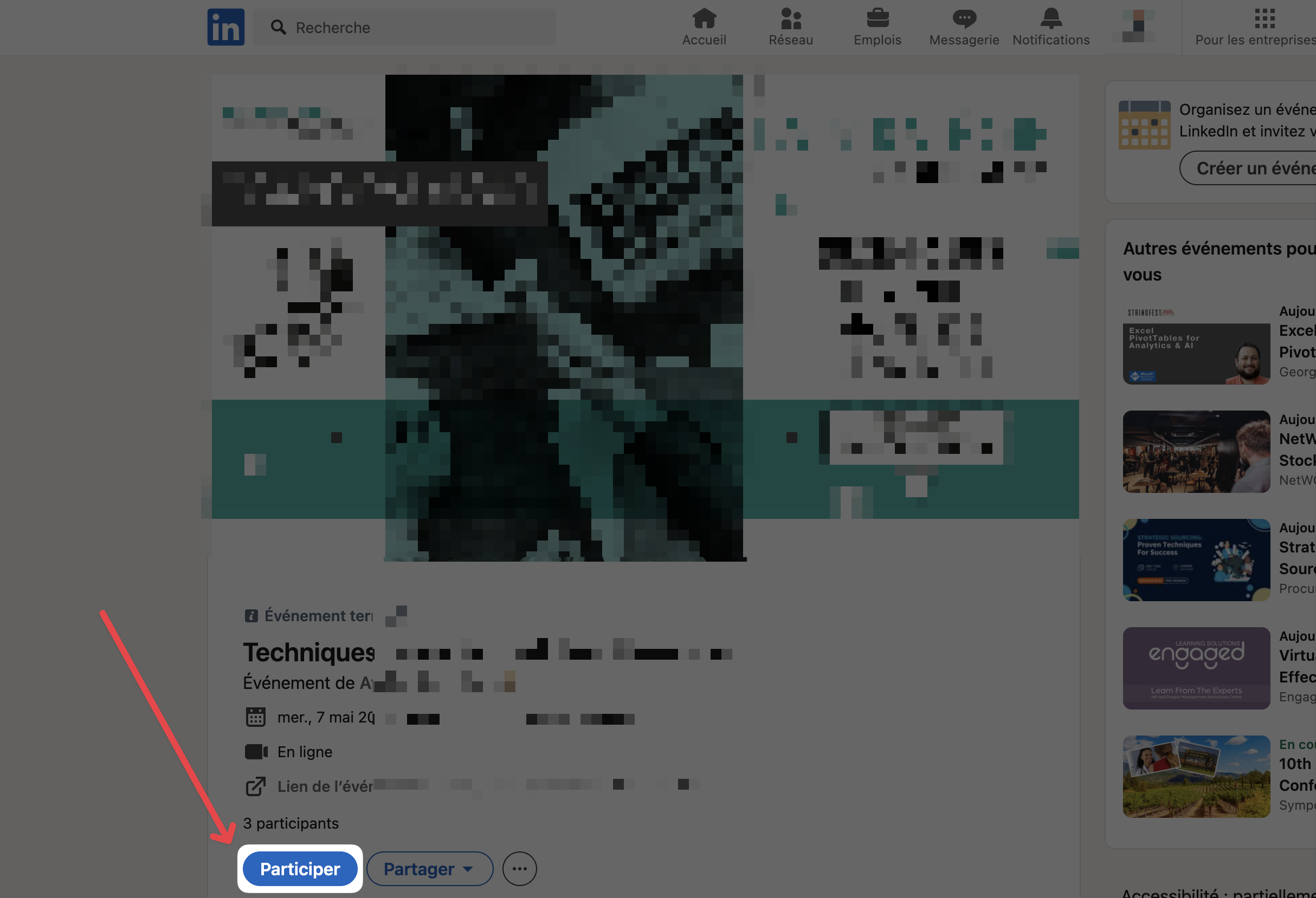 Participer à l'évènement