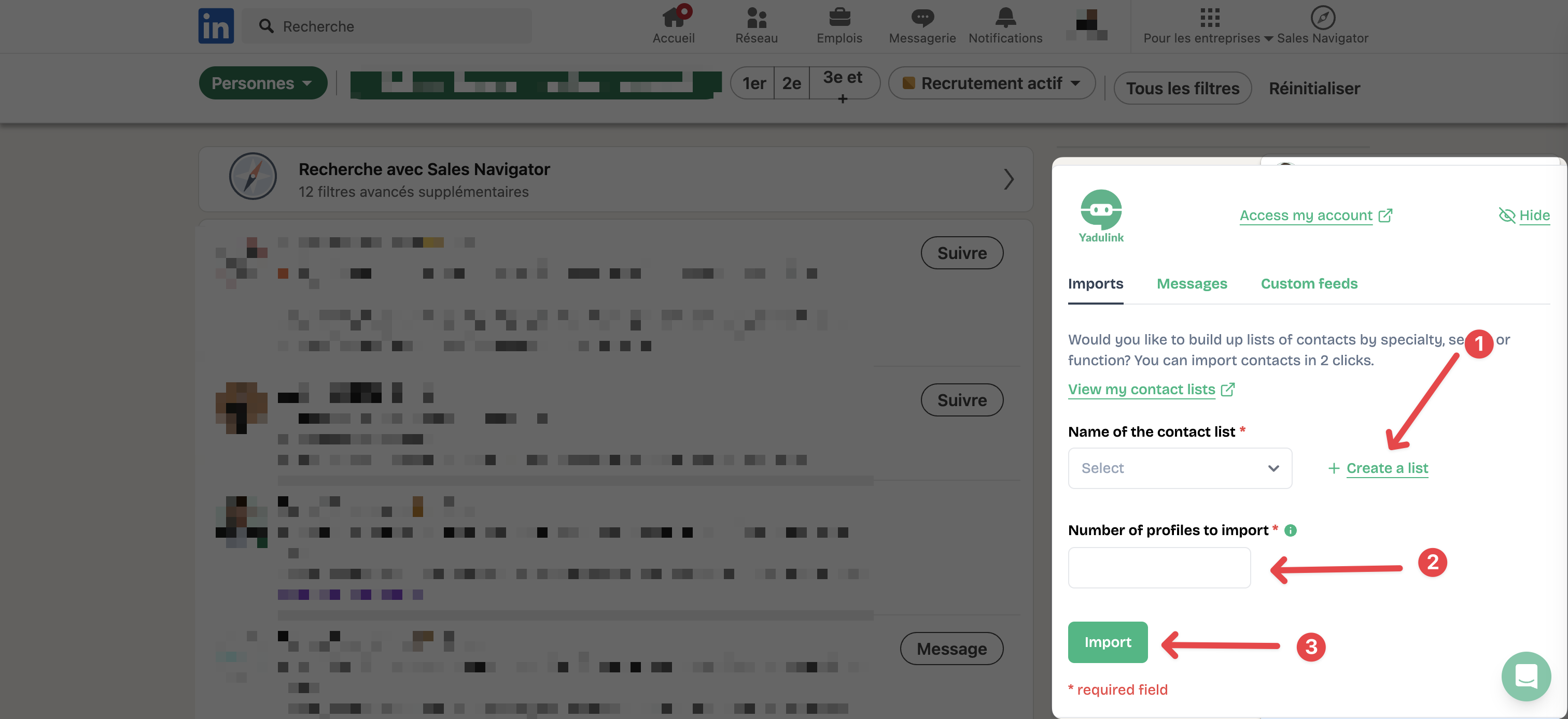 Importer les participants
